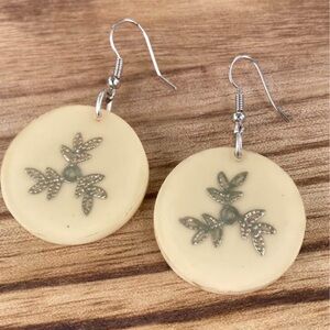 Gorgeous filigree resin earrings